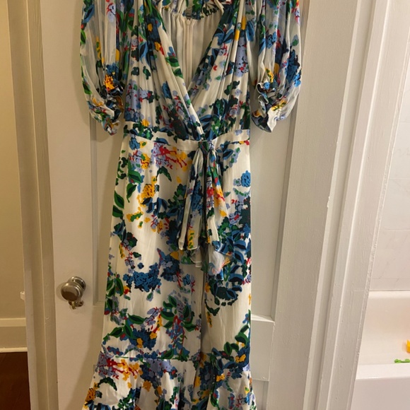 Saloni Olivia wrap effect floral print - Picture 4 of 5